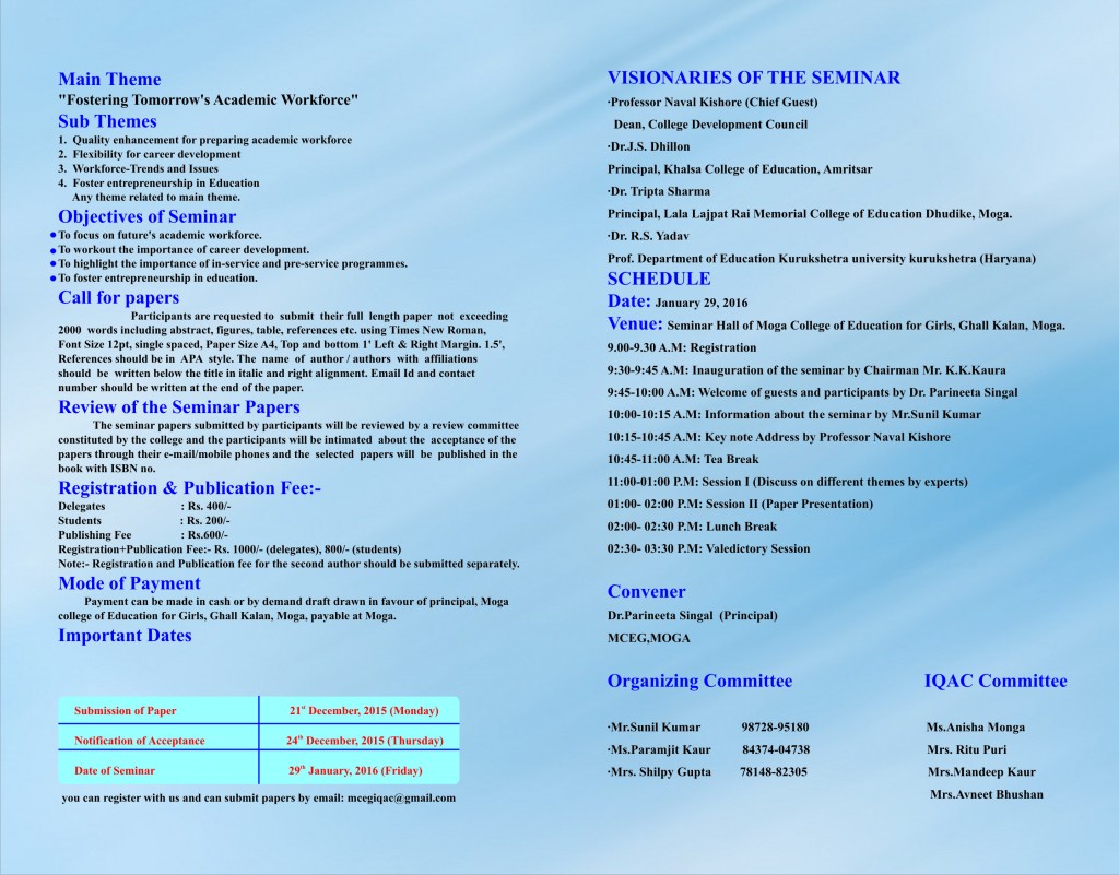 NATIONAL SEMINAR